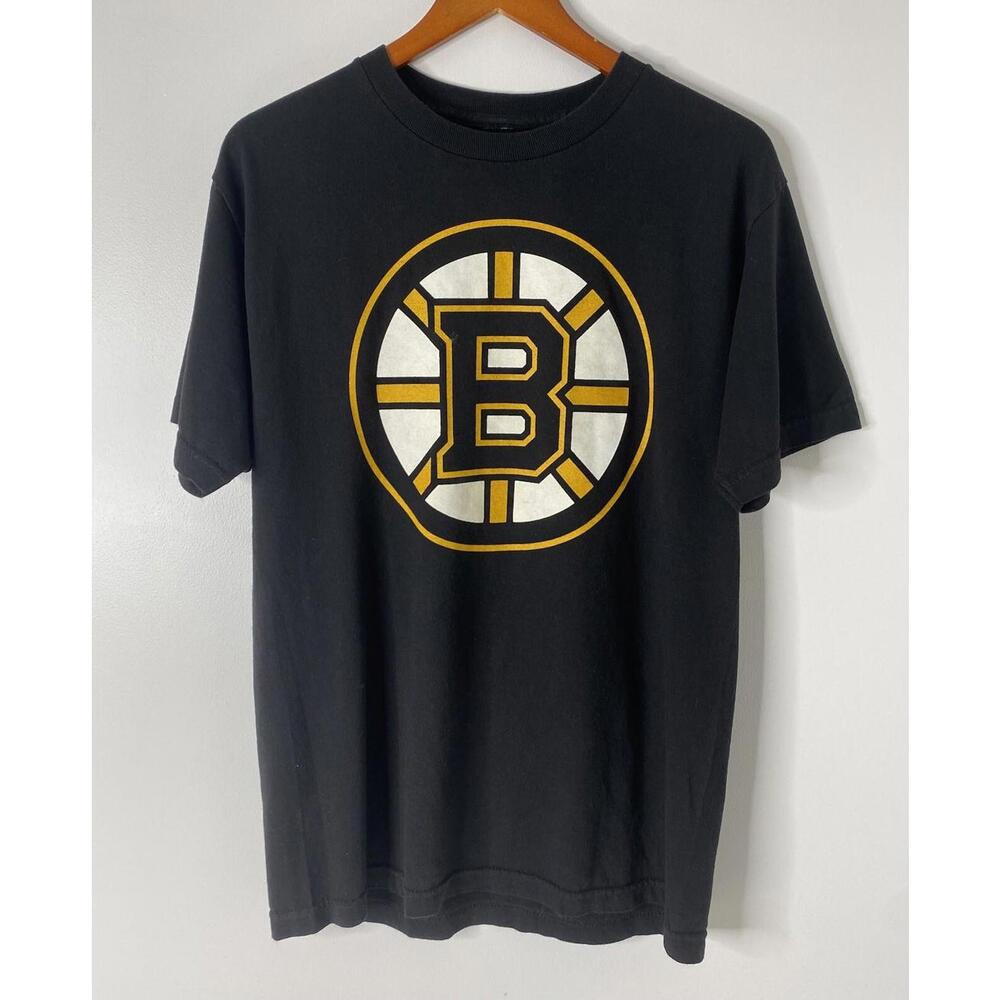 NHL OLD TIME HOCKEY Boston Bruins Original Black T-Shirt Men's Medium